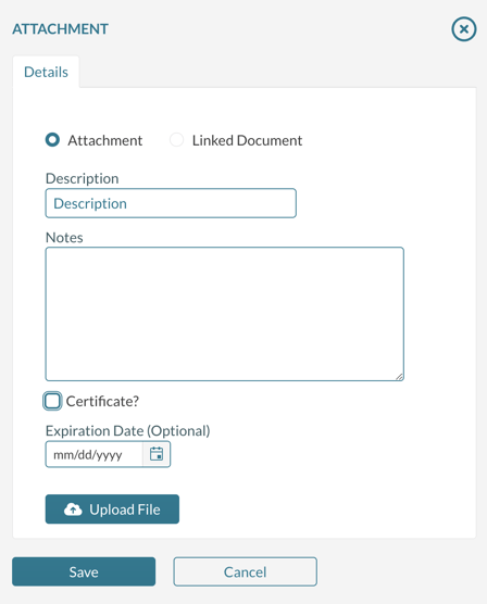 Adding a document to an organization