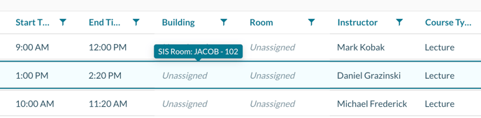 Finding the original SIS building and room for the course