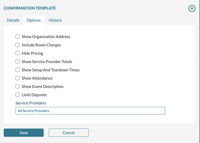 confirmation template options 2024